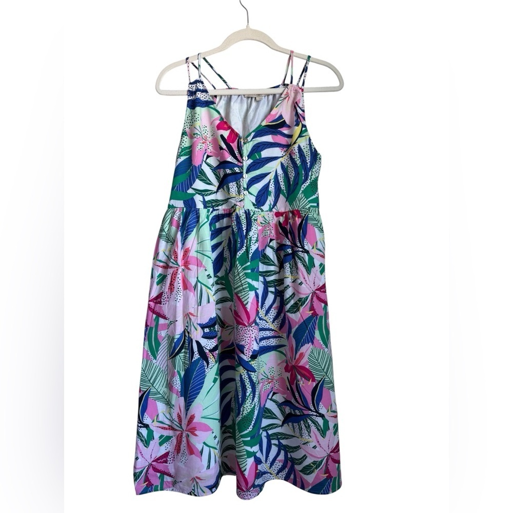 Loft Tropical Floral Sundress